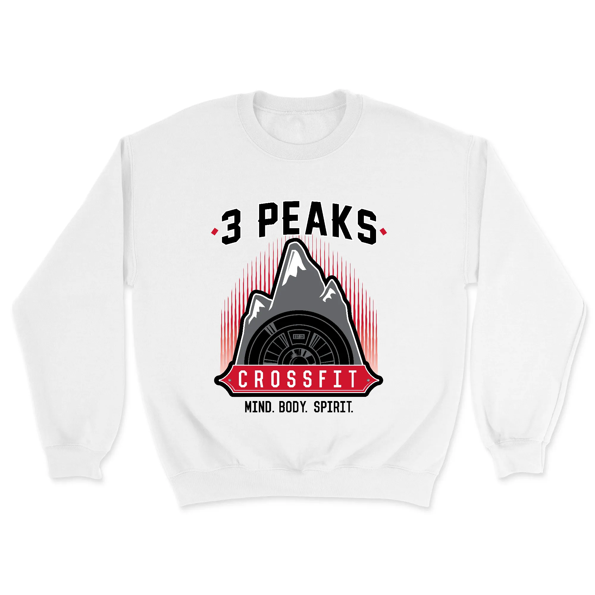 3 Peaks CrossFit Stacked Mens - Midweight Sweatshirt