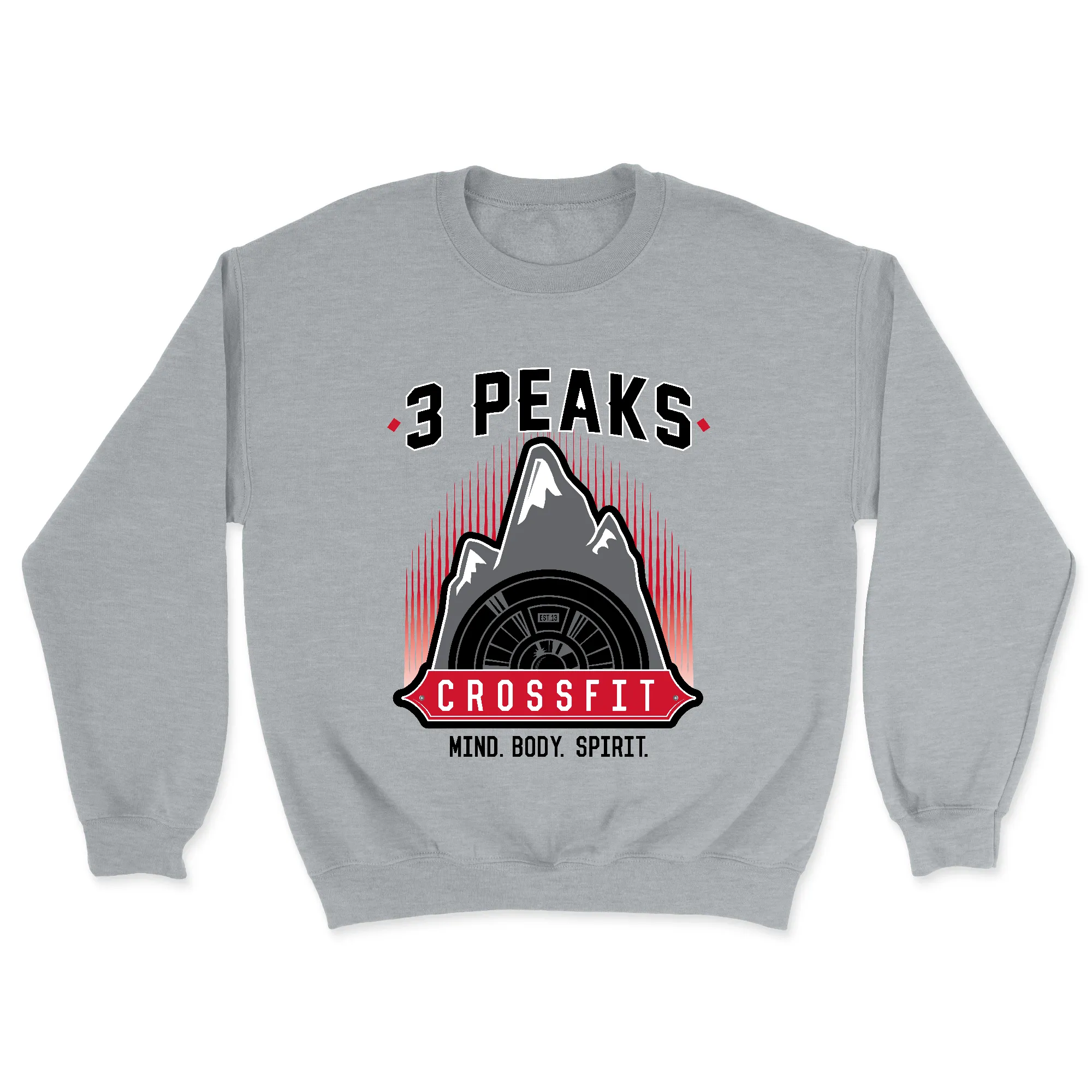 3 Peaks CrossFit Stacked Mens - Midweight Sweatshirt