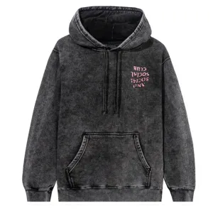 Anti Social Social Club Fall Through The Cracks Black Washed Hoodie