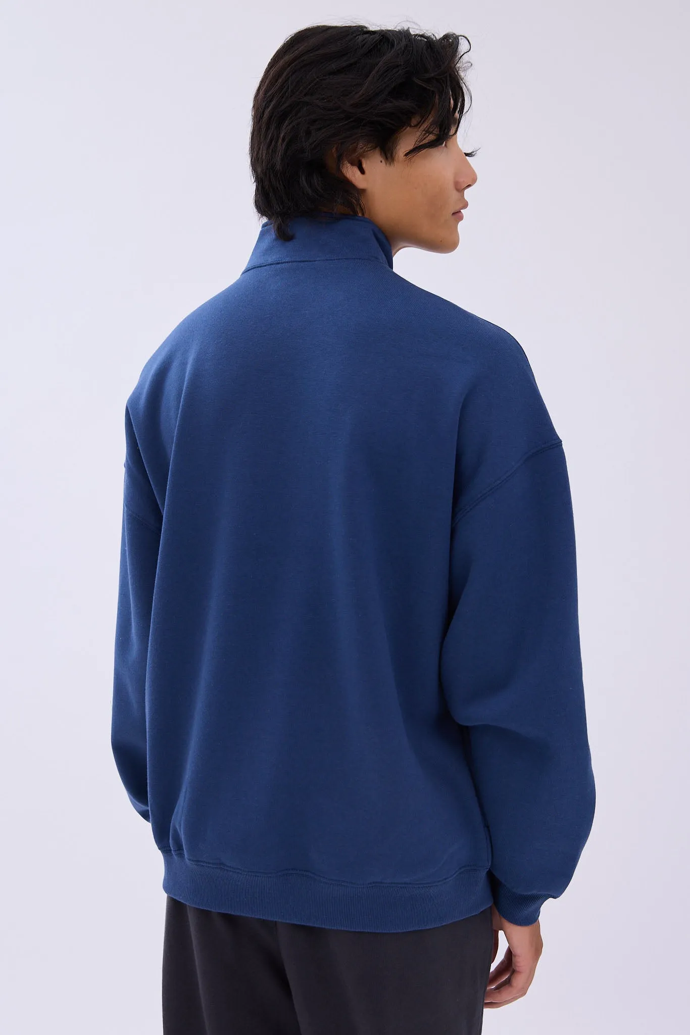 Aéropostale Small Print Mock Neck Zipped Sweatshirt