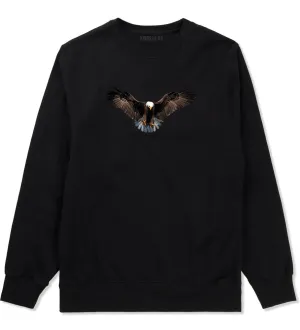 Bald Eagle Wings Spread Mens Crewneck Sweatshirt