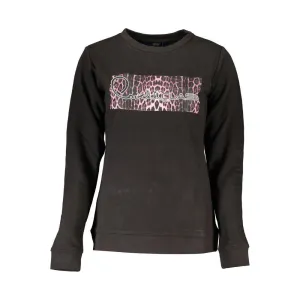 Cavalli Class Black Cotton Sweater