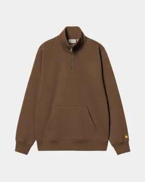 Chase Neck Zip Sweatshirt | Chocolate