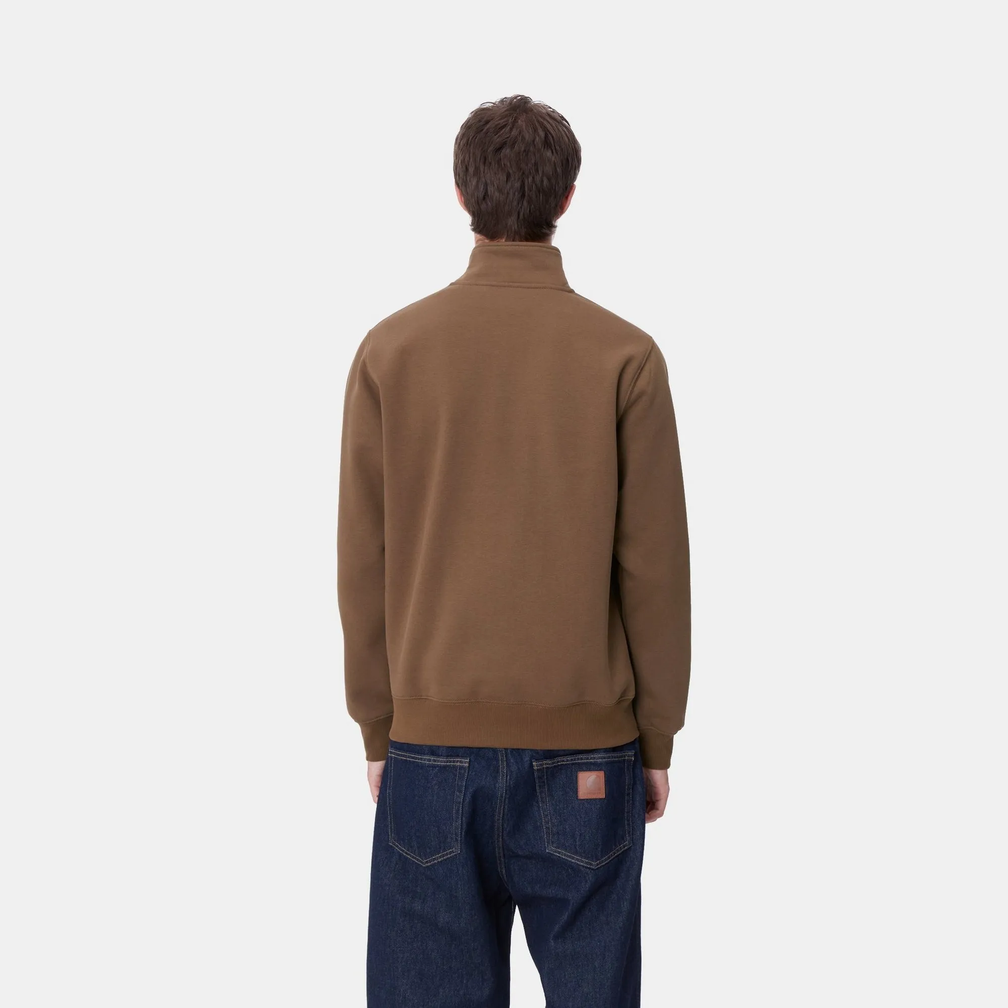 Chase Neck Zip Sweatshirt | Chocolate