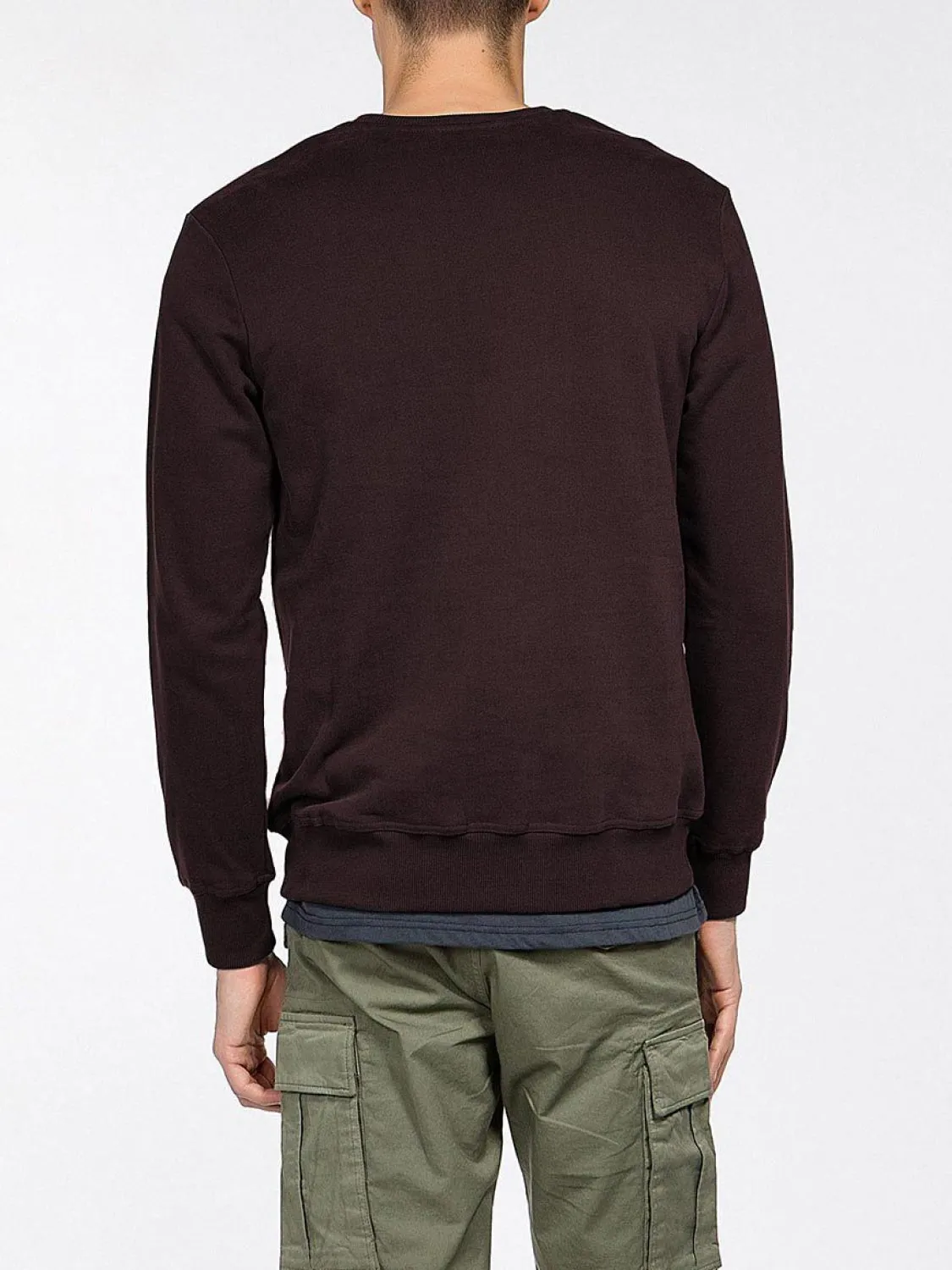 Crew Neck Sweatshirt Burgundy