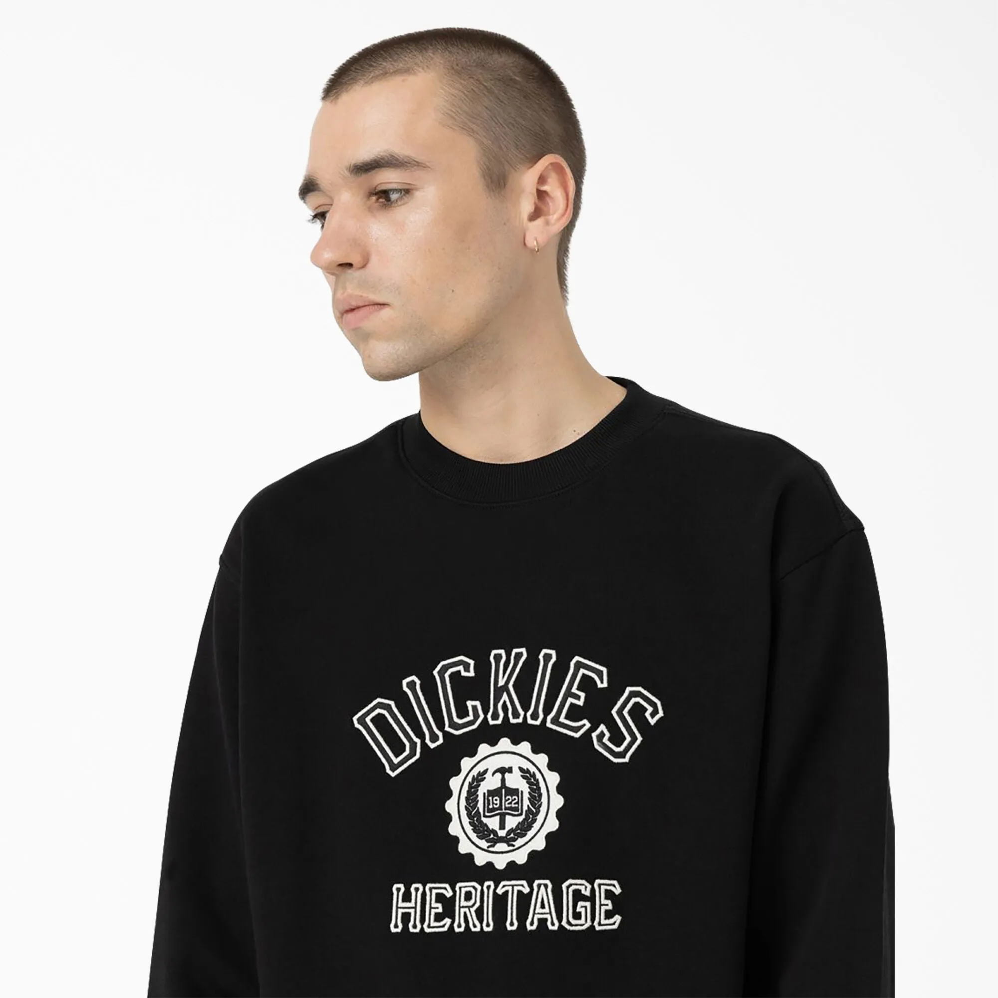 DICKIES Oxford Graphic Sweatshirt - BLACK