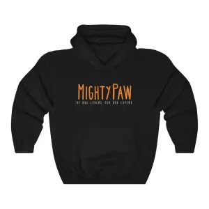 Dog Lover Hoodie: Mighty Paw Hoodie (Unisex, Black)