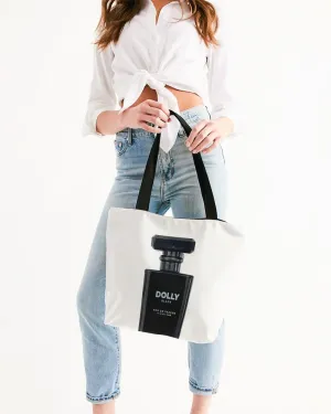 DOLLY BLACK PERFUME BOTTLE Canvas Zip Tote