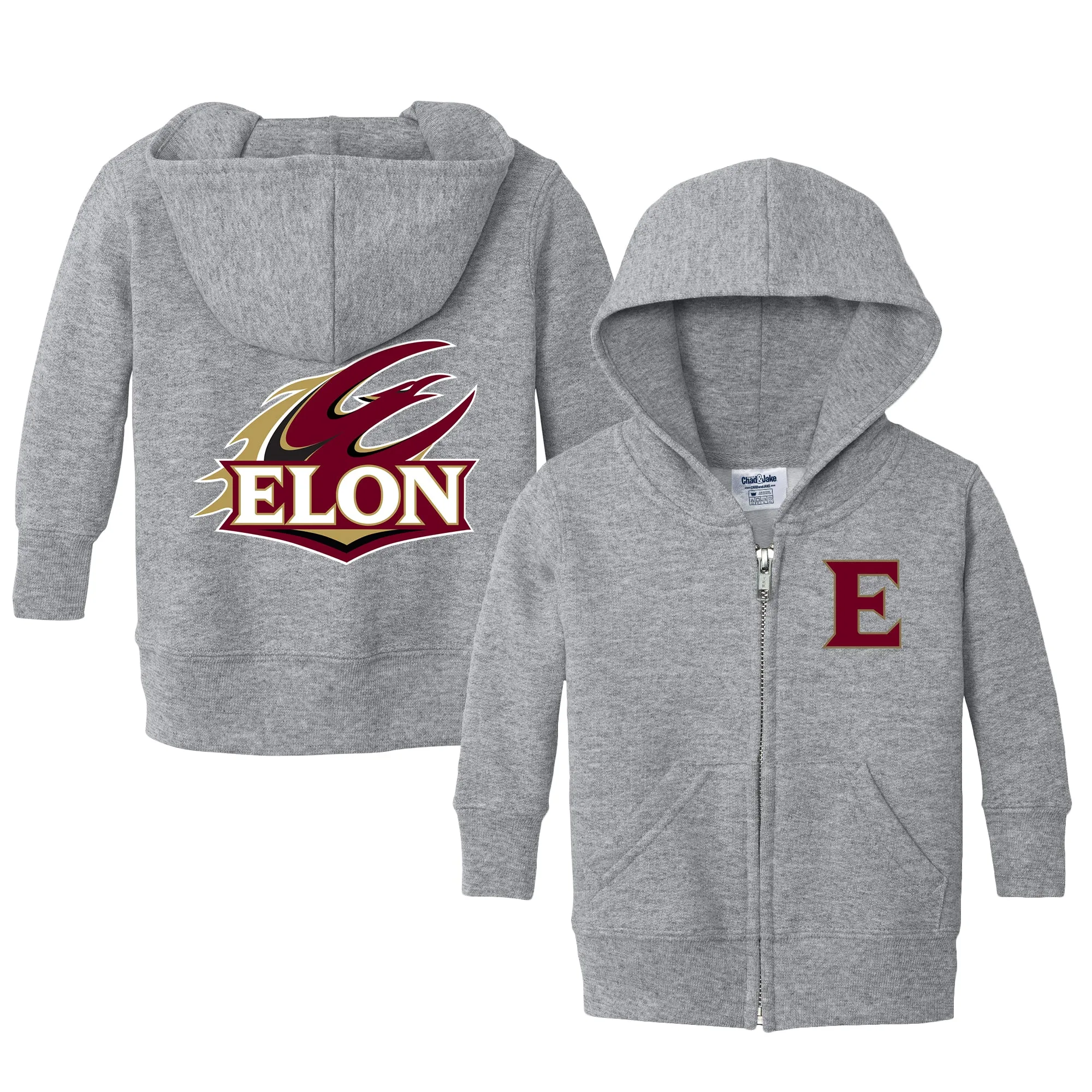 Elon Phoenix Logo Infant Full-Zip Sweatshirt