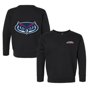 FAU Owls Logo Toddler Crewneck Sweatshirt - Soft Cotton Pullover for Kids