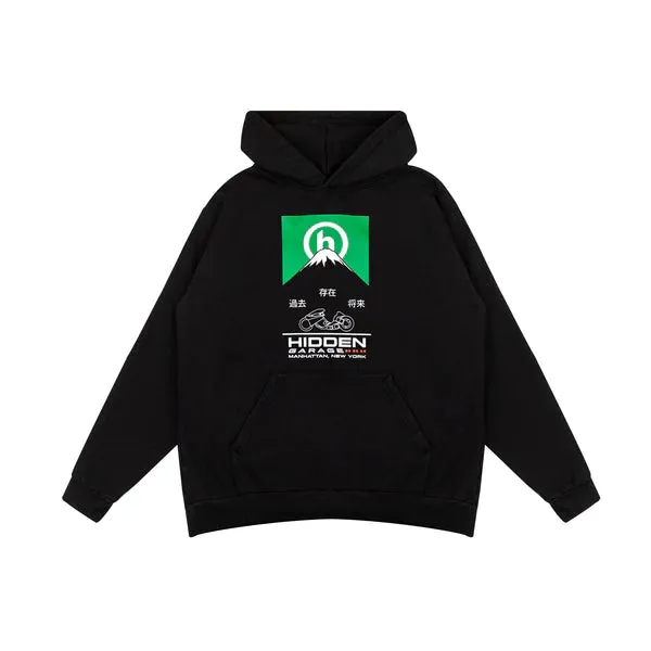 Hidden Garage Black Hoodie