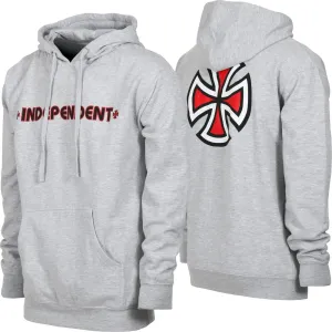 INDEPENDENT BAR/CROSS HOOD HEATHER GREY