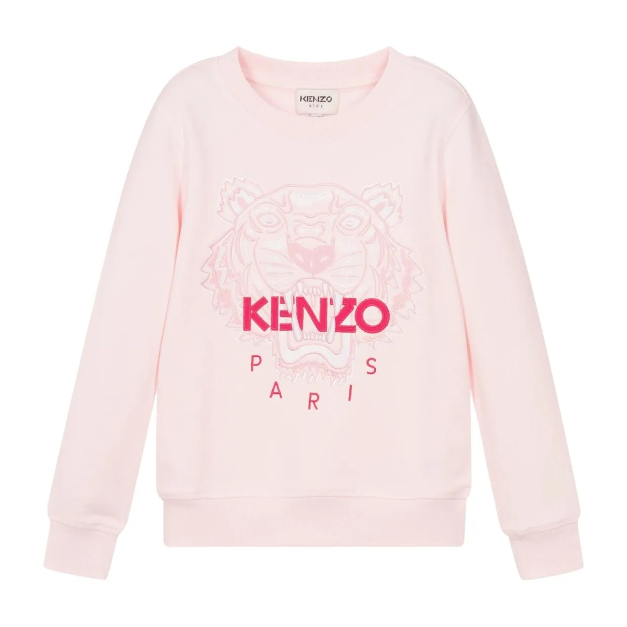 Kenzo Kids Tiger Logo Pink Sweatshirt