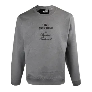 Love Moschino Grey Logo Sweatshirt