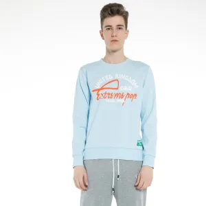 Men's stretch Sweatshirt S M L XL XXL Light Blue