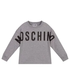 Moschino Kids Grey Logo Sweatshirt