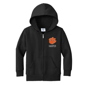 Personalized Clemson Tigers Toddler Full-Zip Sweatshirt