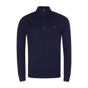 Polo Ralph Lauren Pony Logo Half Zip Blue Sweatshirt