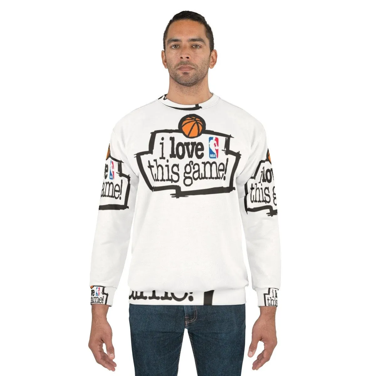 "I Love This Game" Sports Sweatshirt - Cozy Apparel for Sports Fans