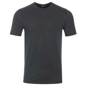 Remus Uomo Basic Crew Neck T Shirt in Charcoal