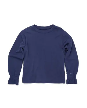 Ruffle Sweatshirt - True Navy