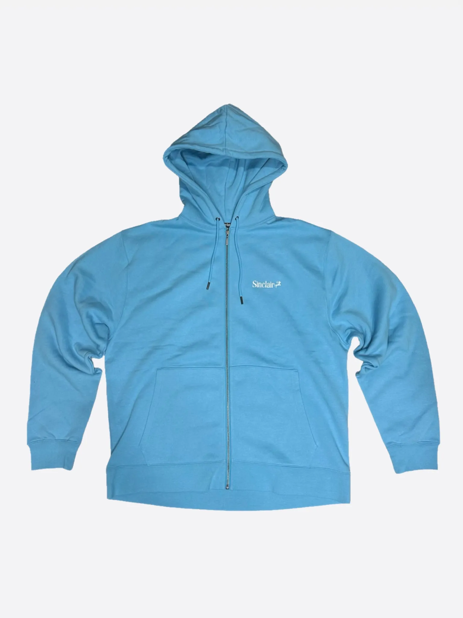 SINCLAIR BLUE ZIP UP SWEATSHIRT