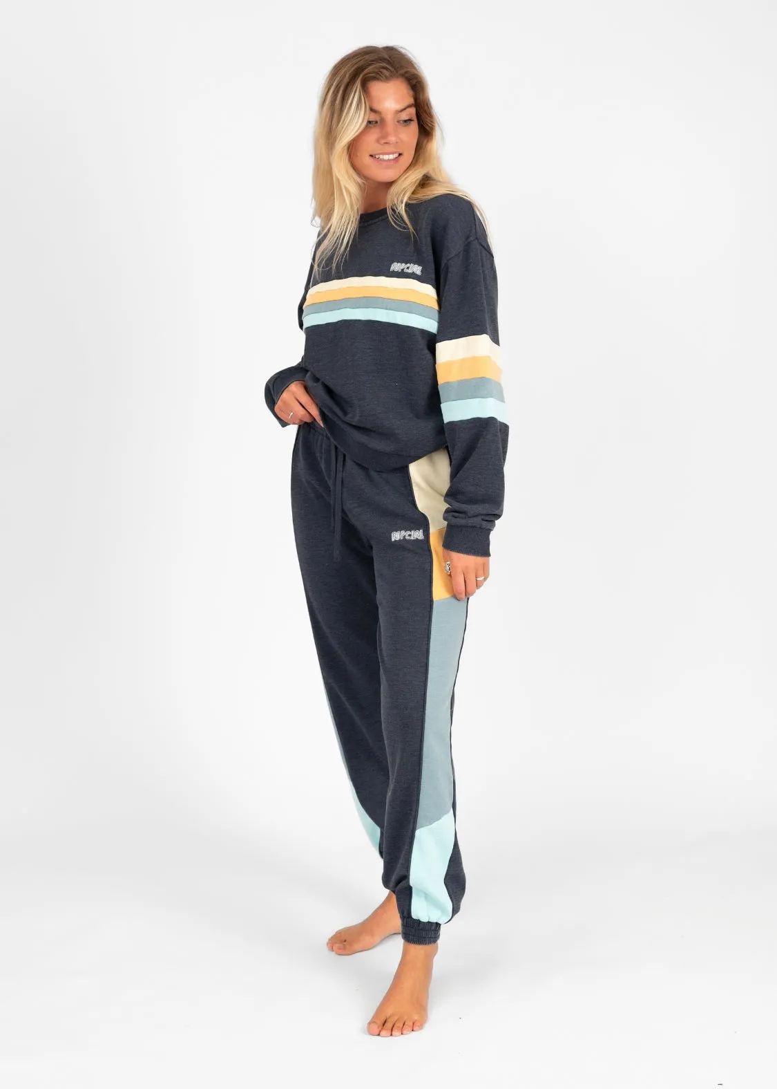 Surf Revival Panelled Crew Sweatshirt