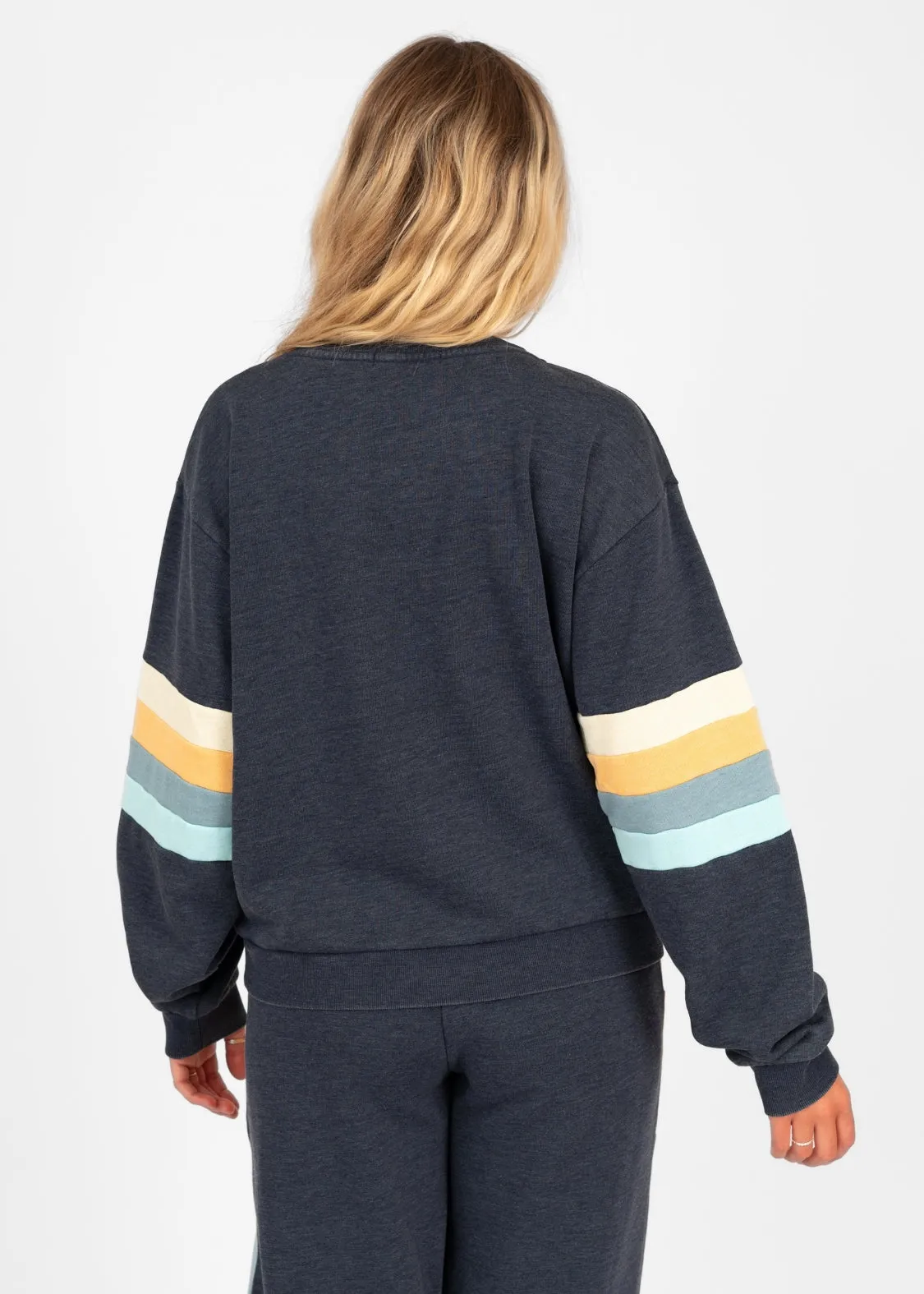 Surf Revival Panelled Crew Sweatshirt