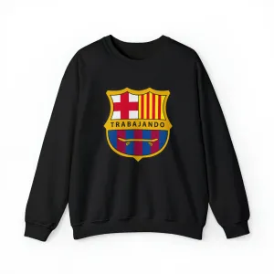 Trabajando Barcelona Black Crew Neck Shirt